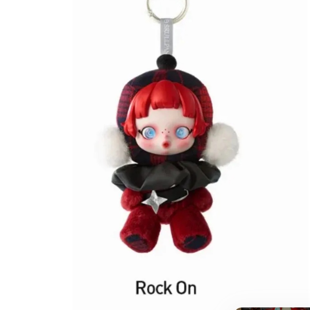 Pop Mart Skullpanda Winter Symphony Plush Pendant - Rock On